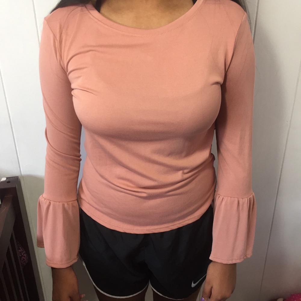 Suede peplum bodycon